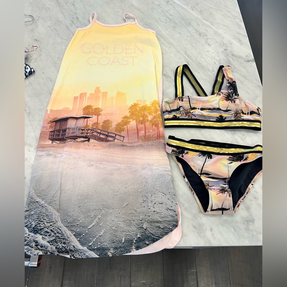 Molo Palm bikini with cover up.